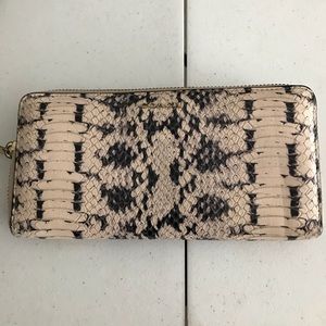 Coach snakeskin wallet